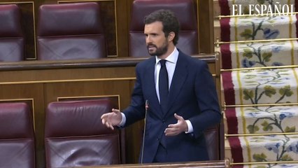 Casado a Sánchez: "No nos venda su teatro para cuando caiga el telón todos seamos responsables de sus errores"