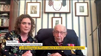 Un Britannique de 99 ans récolte près de 4 millions d'euros pour les soignants depuis son jardin