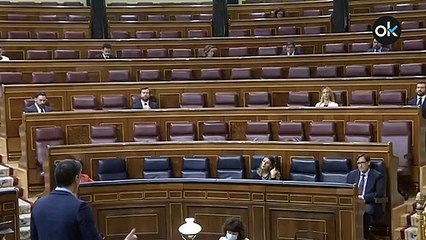 Pedro Sánchez durante la sesión de control al Gobierno del 15 de abril