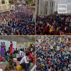 Migrant Workers Gather In Cities Of India