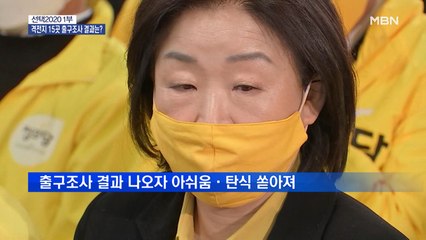 이 시각 정의당…출구조사 결과에 아쉬움·탄식