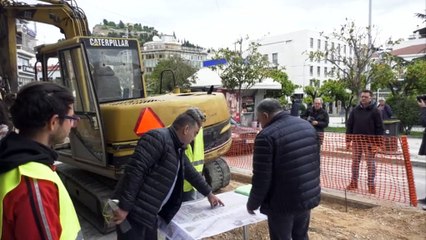 Ξεκίνησε η ανάπλαση της πλατείας Πάρκου στη Λαμία