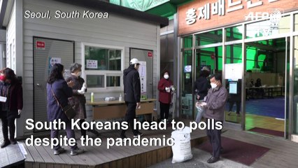 South Korea elections go on despite virus threat