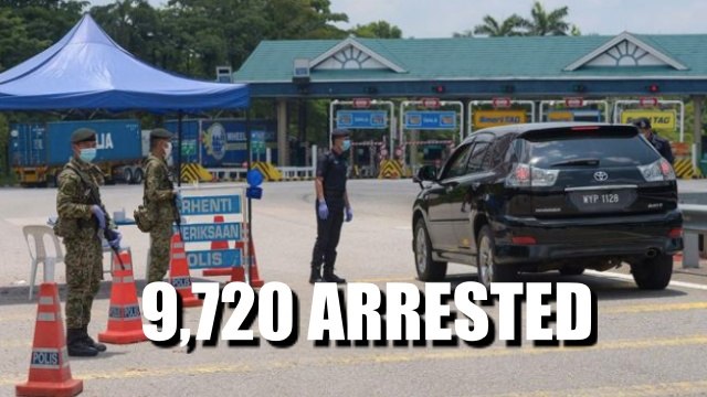 9,720 arrested for MCO violation