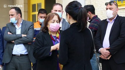 Medic supplies from China delivered to Palestine to curb coronavirus