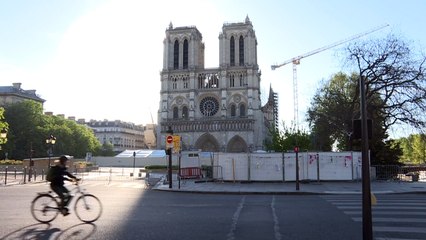 Macron réaffirme l'objectif de reconstruire Notre-Dame en cinq ans