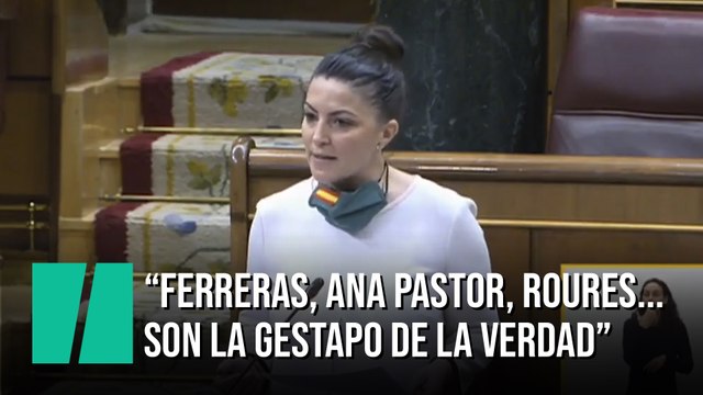 Olona (Vox): Ferreras, Ana Pastor, Roures... son la Gestapo que vigilan la verdad oficial