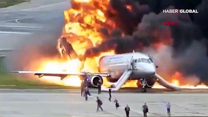 Rusya'daki korkunç uçak kazasının yeni görüntüleri ortaya çıktı
