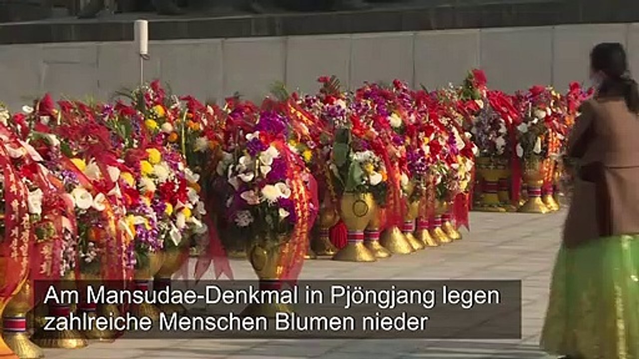 Nordkoreaner feiern Geburtstag von Staatsgründer