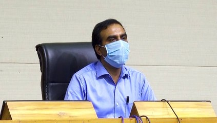 FOOD & CIVIL SUPPLIES DEPARTMENT PRESS CONFERENCE BY ASHVINI KUMAR OF GUJARAT GOVERNMENT IN GANDHINAGAR