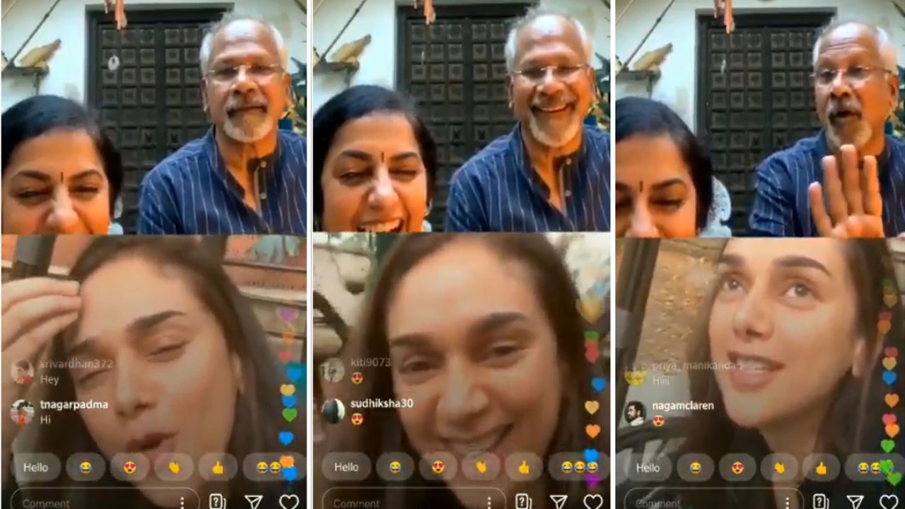 Aditi Rao Hydari & Mani Ratnam Funny Moment In Live Chat