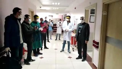 Koronavirüsü yenen hasta taburcu edildi