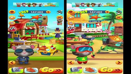 Talking Tom Gold Run Officer Tom Vs Spalashy Tom