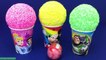 3 Colors Play Foam Ice cream Surprise Cups Princess Mickey Buzz lightyear Kinder Surprise Eggs