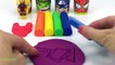 Learn Color with 6 Colors Play Doh Modelling Clay and Iron Man Cookie Molds and Surprise Toys