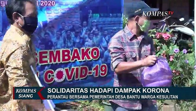 Perantau Bersama Pemerintah Desa Bantu Warga yang Terdampak Virus Corona