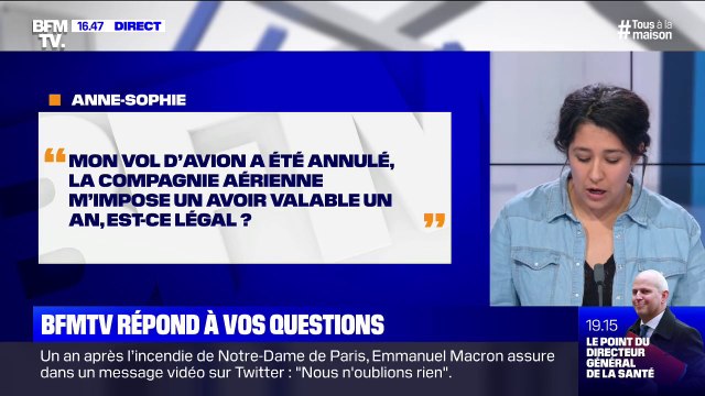 Mon vol a été annulé, la compagnie aérienne m'impose un avoir valable un an, est-ce légal ?