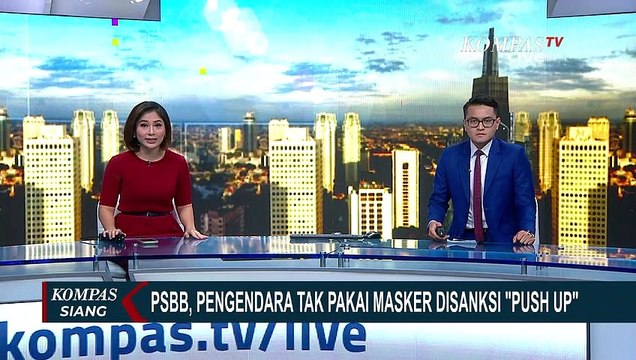Hari Pertama PSBB Bekasi, Petugas Beri Sanksi Kepada Pengendara yang Tidak Pakai Masker