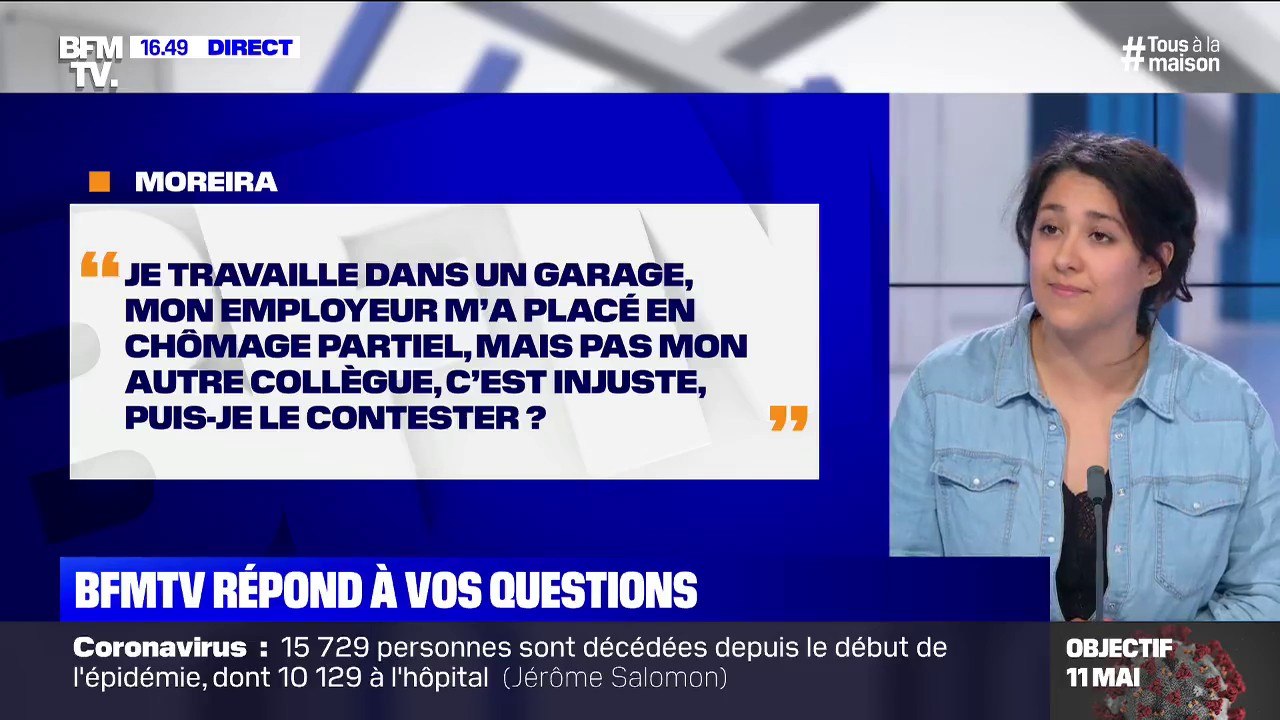 Mon collègue est en chômage partiel et moi non, puis-je contester cette décision de mon employeur ? BFMTV répond à vos questions
