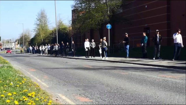 Hundreds of job seekers queue outside Leyland Morrisons as supermarket hosts open recruitment day