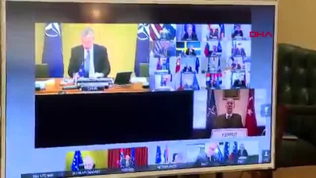 Bakan Akar video konferans yöntemiyle devam eden NATO Savunma Bakanları toplantısına katıldı