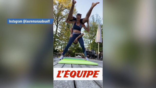 Laure Manaudou et son compagnon relèvent un défi acrobatique - Natation - WTF