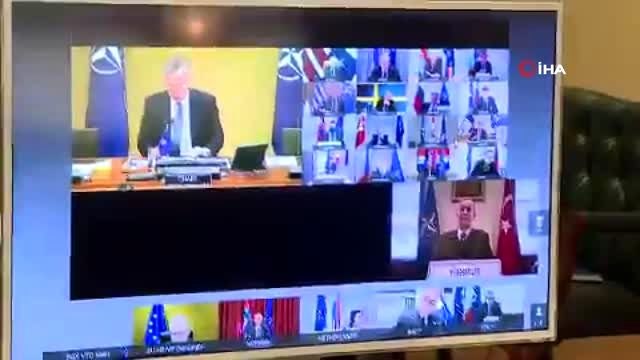 Bakan Akar, video konferans yöntemiyle gerçekleşen NATO Savunma Bakanları Toplantısı'na katıldı