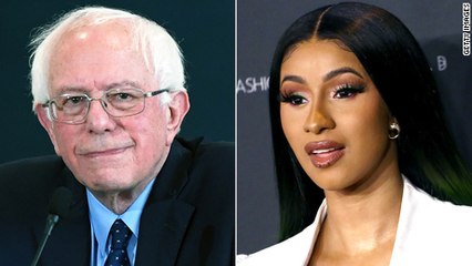 Cardi B and Bernie Sanders Talk About Joe Biden in Live Interview