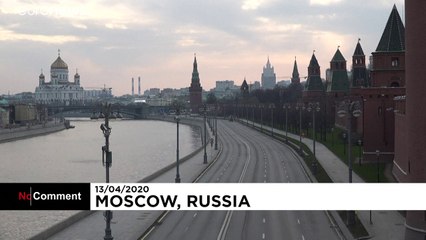 شاهد: مدينة موسكو خاوية على عروشها بسبب كورونا وأيامٌ صعبة في الأفق