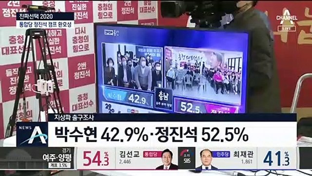 충남 공주 부여 청양…정진석 ‘웃고’ 박수현 ‘당혹’