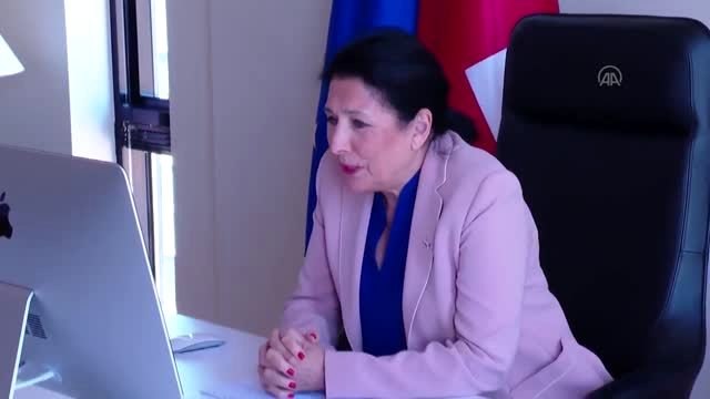 Gürcistan ve Azerbaycan Cumhurbaşkanları video konferans yoluyla görüştü