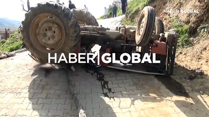 İki kardeşin bindiği traktör devrildi: 1 ölü, 1 yaralı