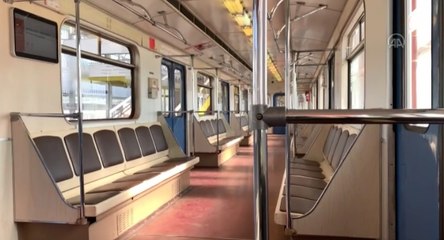 Dampak Corona, Kereta Api di Moskow Kosong Melompong