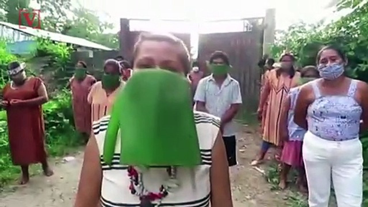 Native Peruvian Tribe Isolates and Fashion Masks out of Banana Leaves Amid COVID-19 Pandemic