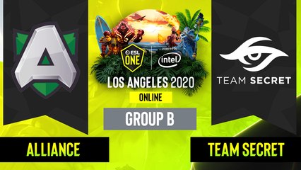 Dota2 - Team Secret vs. Alliance - Game 2 - Group B - EU:CIS - ESL One Los Angeles