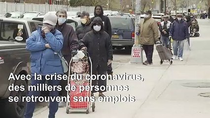 Pour certains New-Yorkais défavorisés, les distributions de nourriture sont le seul moyen de manger