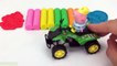 Learn Colors with 5 Color Play Doh Modelling Clay and George Cookie Molds and Surprise Toys Yowie