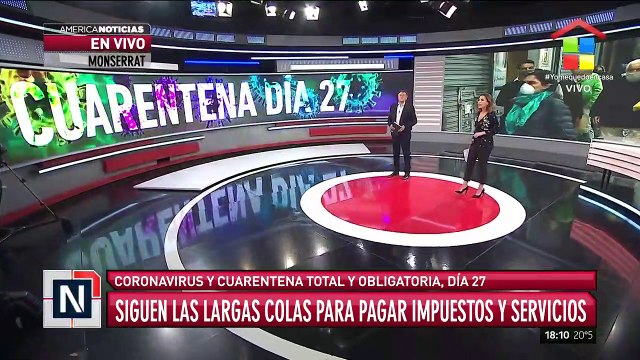 Cuarentena y largas colas para pagar impuestos y servicios