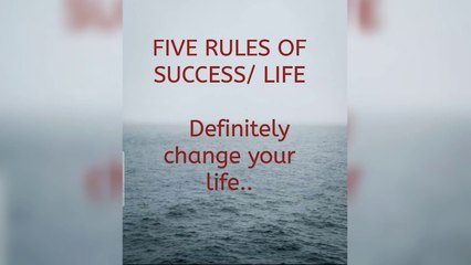 5 things keep in mind .....Jo chahiye ho life m vo jarur mille ga ....... motivational video