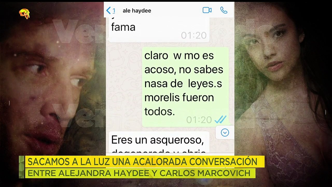 ¡Carlos Marcovich compartió una discusión escrita que sostuvo con Alejandra Haydee! | Ventaneando