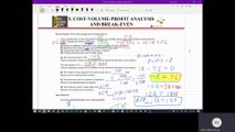 Cost Volume Profit Analysis 002