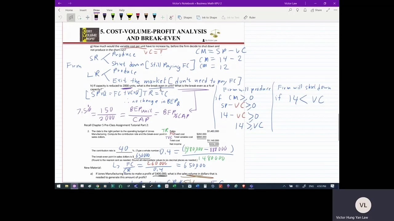 Cost Volume Profit Analysis 003
