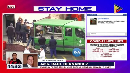 Kasalukuyang sitwasyon ng mga OFWs sa Turkey