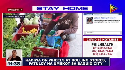 Kadiwa on wheels at rolling stores, patuloy na umiikot sa Baguio City