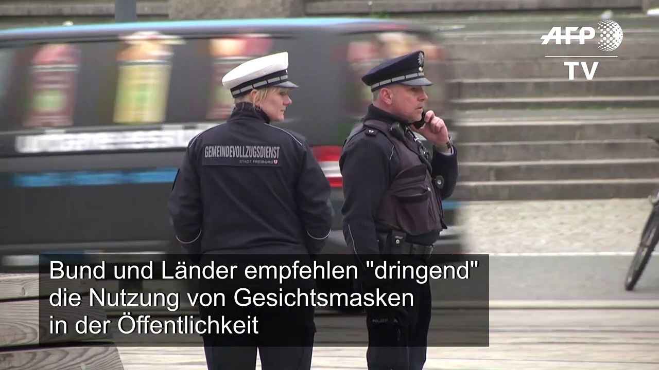 Bund und Länder empfehlen 'dringend' Maskennutzung in der Öffentlichkeit