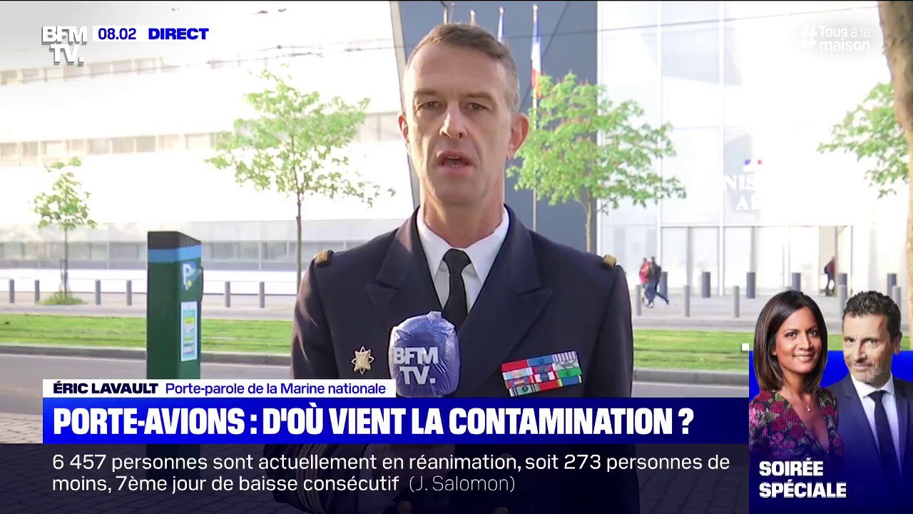 Porte-avions: le porte-parole de la Marine nationale déclare que "la plupart des marins n'inspire pas d'inquiétude, il en reste 20 à l'hôpital"