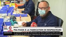 Coronavirus - A l'arrêt depuis le début de la crise sanitaire, l'usine PSA de Poissy fabrique désormais des respirateurs artificiels