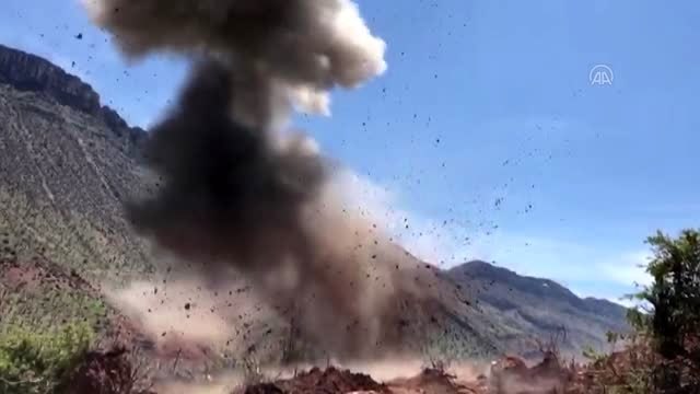 Teröristlerin kırsal araziye tuzakladığı mayın imha edildi