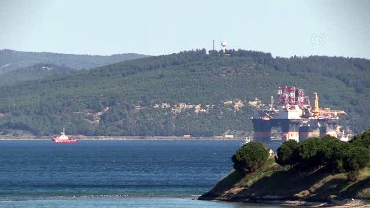 Dev petrol arama platformu "Scarabeo 9" Çanakkale Boğazı'nda