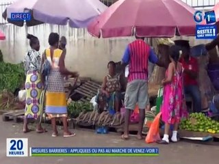 RTG / Constat de l’application des mesures barrières au marché de Venez-Voir
